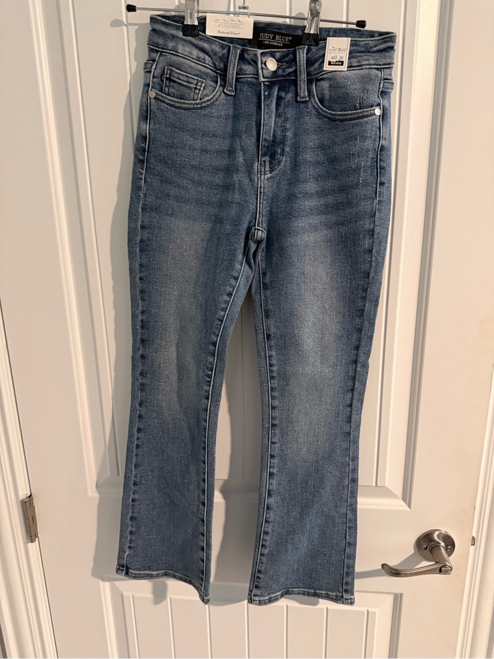 Judy Blue Women's Mid-Rise Light Blue Bootcut Jeans stretch NWT